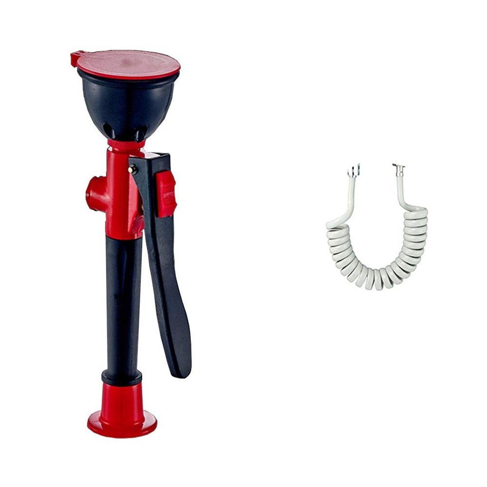 JIIPOREGJ Copper Sprayed Single Port Eyewash, Laboratory Eyewash, with Hose, Handheld Emergency Eyewash Station,Style 2