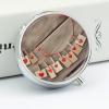 Decoration on Wooden Wall Pill Organizer 3 Compartment Round Small Pill Box for Pocket Purse Portable Pill Case Travel Pill Container Compact Medicine Holder for Vitamin Cod Liver Oil Supplement view 4