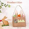 UOZGUY Custom Easter Basket with Name, Personalized Easter Bunny Basket Egg Hunt Bag with Rabbit Ears for Girls Boys, Easter Spring Party Decoration Supplies Gift Bags 2026, 9.8"x8"in, Style-14 view 3