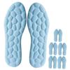 OSOLADY 6 Pairs Anti-Slip Shoe Insoles for Men and Women, Sweat-Absorbing 4d Pebble Texture, High-Elastic Shock-Absorbing Inserts for Standing Day, Blue Trim-to-fit Size 37/38 view 1