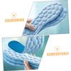 OSOLADY 6 Pairs Anti-Slip Shoe Insoles for Men and Women, Sweat-Absorbing 4d Pebble Texture, High-Elastic Shock-Absorbing Inserts for Standing Day, Blue Trim-to-fit Size 37/38 view 3