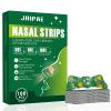 Extra Strong Nasal Strips for Snoring Relief (100 Count) - Instant Nasal Congestion Relief for Better Sleep & Exercise, Nose Strips Drug-Free, Skin-Friendly & Strong Hold - Deep Green, Large view 1