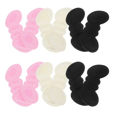 iplusmile 6 Pairs Heel Cushion Pads and Anti-Skid Shoe Grippers for Loose Shoes, 6mm Thick Foot Care Protectors with Adhesive Heel Inserts, Prevent Blisters and Friction for Men and Women