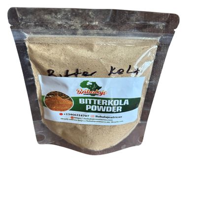 Babalaje Bitterkola Powder, African Bitter Kola Ground Spice, 120G