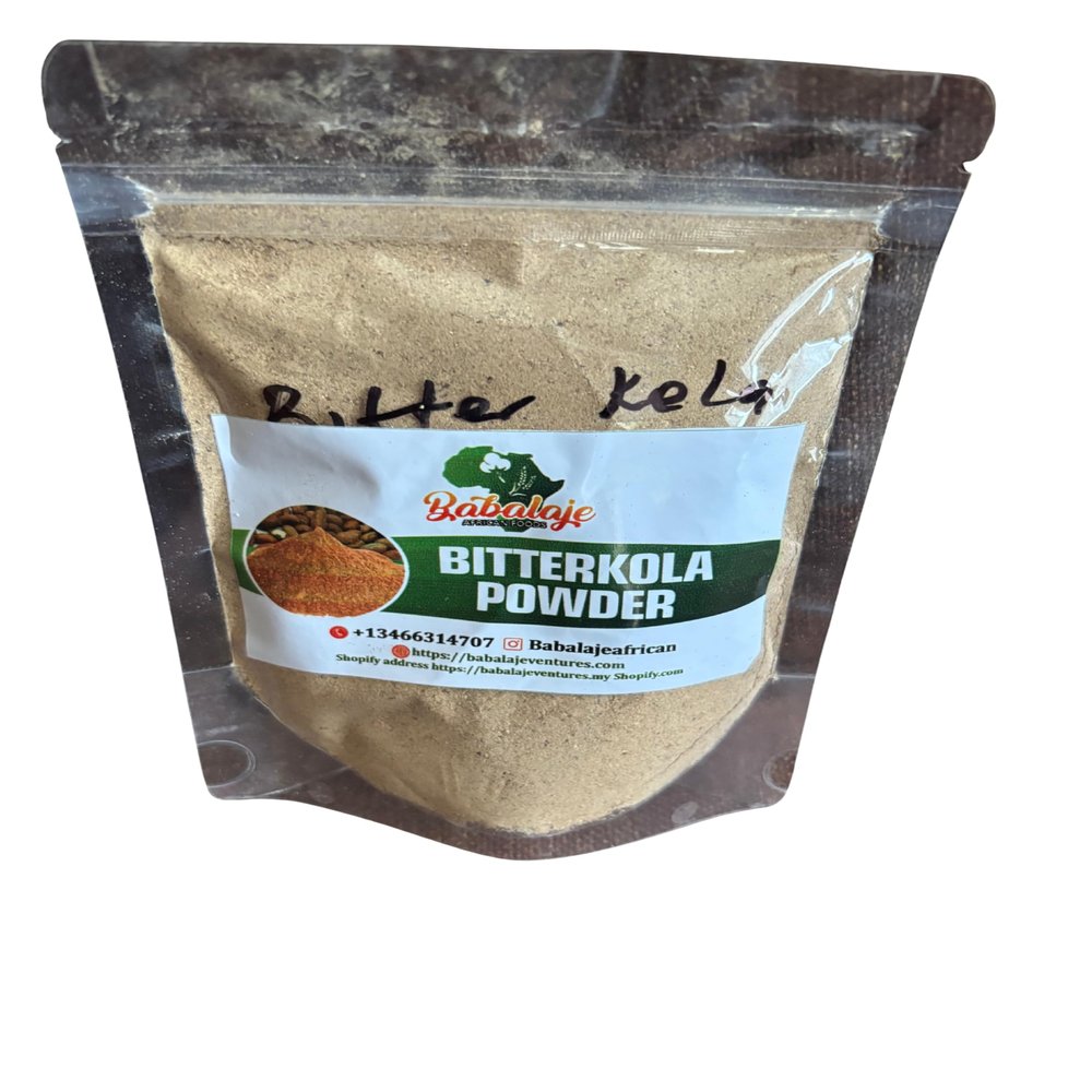 Babalaje Bitterkola Powder, African Bitter Kola Ground Spice, 120G