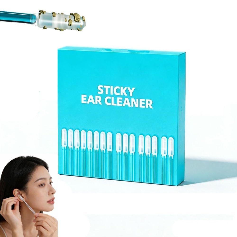 Sticky Ear Cleaning Sticks Gentle, Visible Ear Care, Sticky Cleaning Stick, Reusable Wax Remover Tools, Earwax Removal Adhesive Tool,for Daily Care at Home, Comfortable and Easy to Use(1PC)
