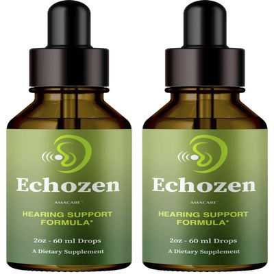 (2 Pack) Echozen Drops - Advanced Liquid Echo Zen Drops Oral Liquid Formula All Natural Premium Ingredients Support Maximum Strength, Daily Drop for Overall Health & Wellness, 2 Bottles for 2 Months