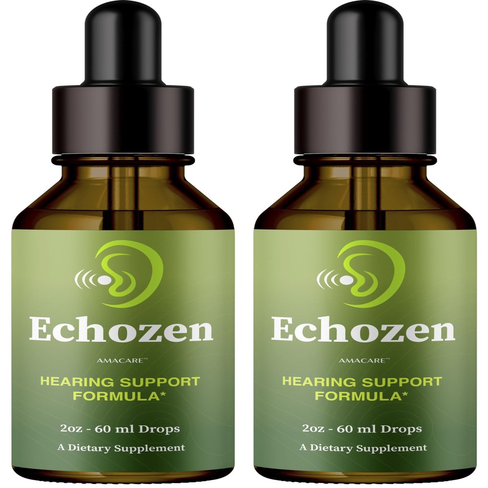 (2 Pack) Echozen Drops - Advanced Liquid Echo Zen Drops Oral Liquid Formula All Natural Premium Ingredients Support Maximum Strength, Daily Drop for Overall Health & Wellness, 2 Bottles for 2 Months