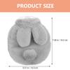 DOITOOL Hot Water Bottle with Plush Cover, Reusable PVC Explosion-Proof Warm Compress Bag, Portable Hand Warmer for Menstrual Relief and Outdoor Winter Use, Gray Round Shape view 2