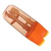 Ciieeo Silicone Toothbrush 3pcs Oral Care Tool with Tongue Cleaner for Newborns in Soft Orange view 1