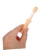Ciieeo Silicone Toothbrush 3pcs Oral Care Tool with Tongue Cleaner for Newborns in Soft Orange view 4