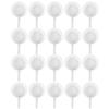 ibasenice 25pcs round Paper Plates with Handles, Disposable Party Fruit Salad Plates and Sauce Bowls, Creative Flat Bottom Design for Birthday, Wedding, Picnic, and Cocktail Events view 1