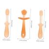 TOKIDNY Tongue Cleaner and Silicone Toothbrush Set, 3pcs, Soft Oral Cleaning Brushes for Newborns, Tongue and Oral Tissue Care for Oral Hygiene view 2