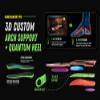 FP Gamechangers Pro Insoles (3D Custom Arch Support+ Quantum Heel) (Nassim Lachab Morocco - Infinity Foam, M10/10.5 | W 12/12.5, High (5mm Toe 10mm Heel)) view 3