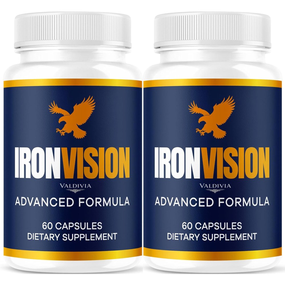 (2 Pack) Iron Vision Eye Supplement Capsules - Official Iron Vision Advanced Premium Support - Maximum Strength, Natural Vitamins for Overall Health & Wellness Reviews, 120 Capsules for 2 Months