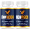 (2 Pack) Iron Vision Eye Supplement Capsules - Official Iron Vision Advanced Premium Support - Maximum Strength, Natural Vitamins for Overall Health & Wellness Reviews, 120 Capsules for 2 Months view 1