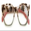 V.W.E. Women 2-Tone Tortoise Cateye Progressive Clear Lens Reading Glasses - Zero Power on Top Reader - AR Coating (Green, 3.00, x) view 1