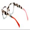 V.W.E. Women 2-Tone Tortoise Cateye Progressive Clear Lens Reading Glasses - Zero Power on Top Reader - AR Coating (Green, 3.00, x) view 4