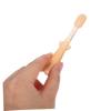 HOODANCOS Silicone Toothbrush 3pcs for Infants Tongue Cleaner Soft Bristles Oral Care Oral Cleaner in Warm Orange view 4