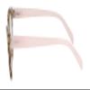 V.W.E. Women Cateye Progressive Clear Lens Reader - Zero Power On top - Translucent Pastel Reading Glasses (Pink, 2.25, x) view 4
