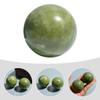 DIYEAH Green Jade Hand Massage Balls Hand Exercise Stress Relief Smooth Surface Fitness Rolling Balls Meridian Acupressure Therapy Wellness Relaxation view 3