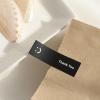 120Pcs Smiling Face Thank You Sticker 76x25mm Rectangular Thank You Label Adhesive Wrapping Label for Gift Packaging Gift Wrapping Sticker view 3