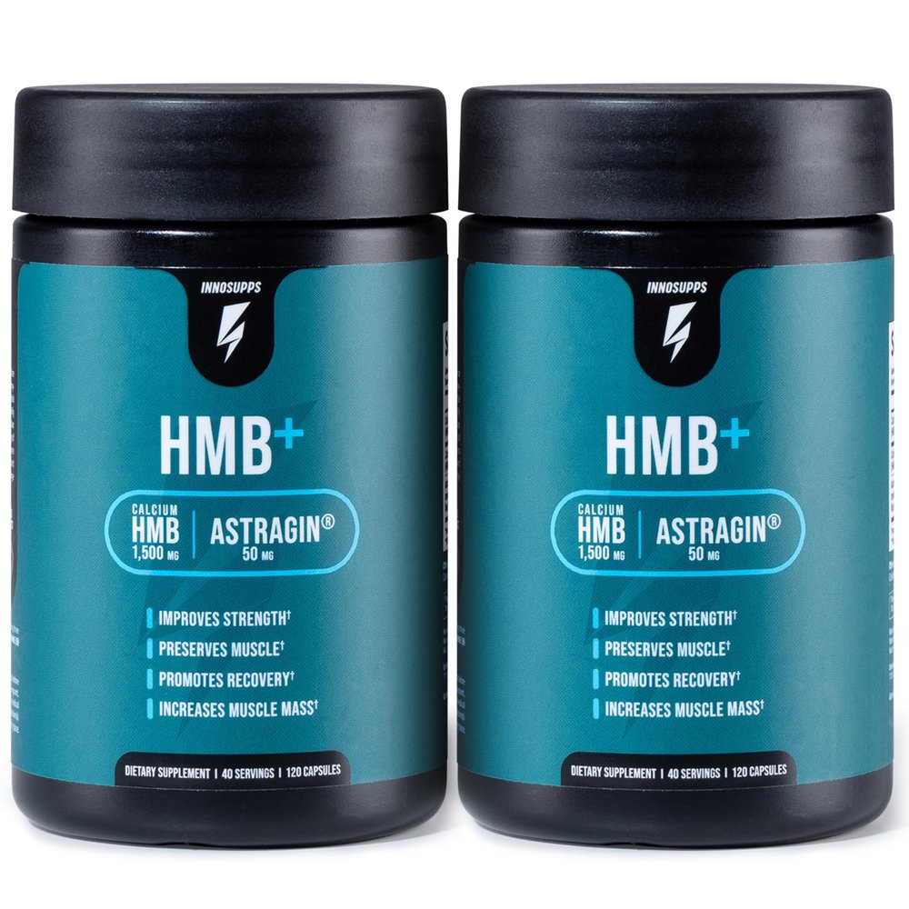 InnoSupps HMB+, 1500mg HMB Supplement, 50mg Astragin, 80 Servings