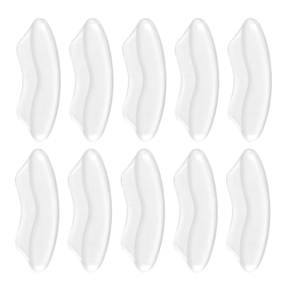 IDEANATEGRATE 5 Pairs Heel Cushion Inserts for Adults Self-Adhesive Gel Heel Pads Soft Double-Layer Thickened Comfort Inserts and Boots