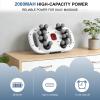 16 Head Massage Gun, Deep Tissue Percussion Massager for Back, Legs, Shoulders, Feet, Neck, Waist, Arms, Muscle Relief Body Massager with 9 Modes and 9 Intensities for Men and Women (White) view 4