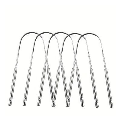 5pcs Household Tongue Cleaning Scraper Reusable For Men And Women Tool Washable Box(5pcs(pp bag))