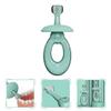 CHILDWEET Silicone Toothbrush 3D Three-Sided Training Oral Toothbrush for Teeth Cleaning Light Blue with OPP Bag view 4