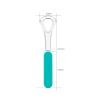 1pcs Stainless Steel Tongue Scrapers with Silicone Handle Dental Scraper Cleaning Tool view 2