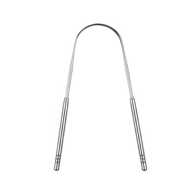 1pcs Metal Tongue Scraper Cleaner Portable Stainless Steel Scrapers Brushes