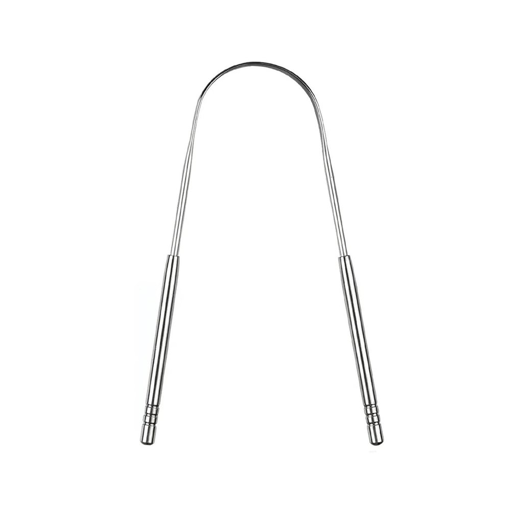 1pcs Metal Tongue Scraper Cleaner Portable Stainless Steel Scrapers Brushes