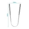 1pcs Metal Tongue Scraper Cleaner Portable Stainless Steel Scrapers Brushes view 2