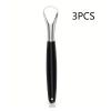 1/2/3pcs Stainless Steel Tongue Scraper with Non-Slip Handle Travel Tool for HomeTravel Use(3pcs) view 2