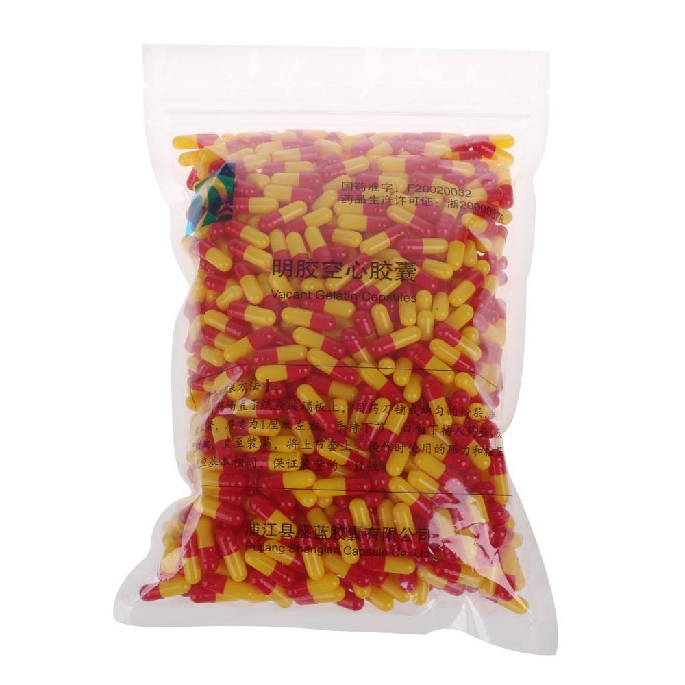 1000Pcs Empty Gelatin Capsules DIY Capsule Filling-Pill Capsules Empty Gel Caps