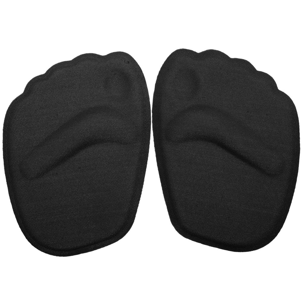 Toyvian 2pcs Gel Forefoot Pads Ball of Foot Cushions Soft Silicone Metatarsal Inserts for Women High Heels Relief Shoe Inserts Black