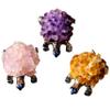 NsmjodStone Crystal Cluster Tortoise - Chakra Reiki Amethyst and Citrine Healing Stone, Raw Mineral Specimen for Home Decor, Carving Collection Spiritual Gift (Rose Quartz) view 1