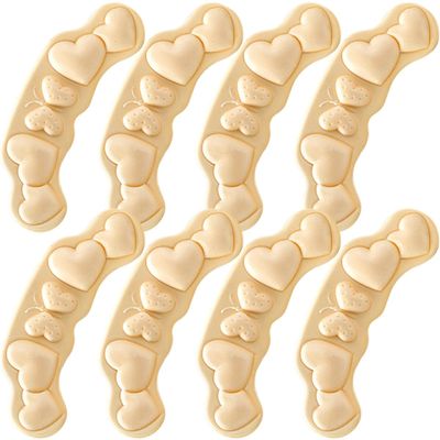 VICASKY Self-Adhesive Heel Pads 8pcs (4 Pairs) Thick 3cm Heel Cushions for Blister Prevention Stop Feet Sliding Forward Comfortable Inserts for Women