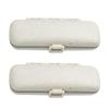 LIFKICH Thickened Plastic Pill Organizer Box 2pcs, Beige Portable Medicine Storage Container with Divided Compartments for Travel and Home Use view 1