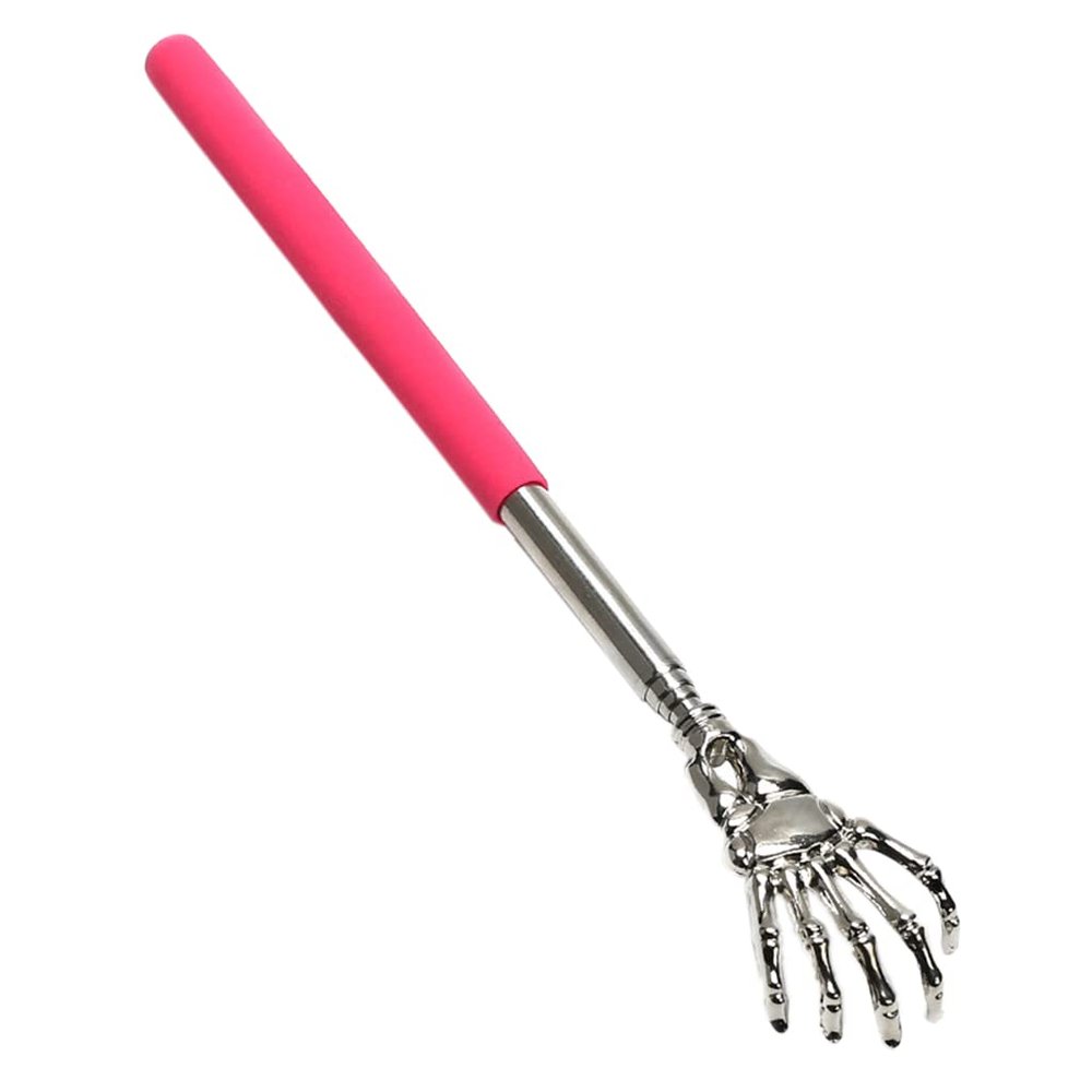 Extendable Back Scratcher Metal Telescopic Ghost Claw Portable Black Massager