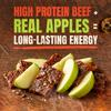 Bite Me Jerky Tender Beef Jerky Snacks Pack with Premium Meats & Real Fruit | Original Hickory Flavor with Apples | High Protein, Low Sugar Portable Beef Jerky Bulk | Made in USA - 1.125oz, 35.44g view 2