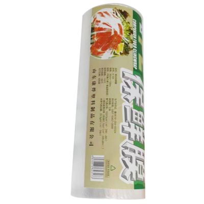 Hoement Food Cling Film Plastic Wrap 30cm X 3000ft Roll Disposable Food Packaging Film Fresh Keeping Storage Bag for Home Kitchen Fruit Vegetable Preservation