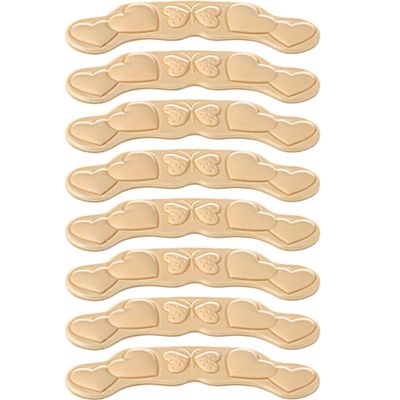 HANABASS Self-Adhesive Heel Grips for High Heels 8pcs (4 Pairs) Thick 6mm Non-Slip Cushions Prevent Blisters and Slipping Adjustable Shoe Size Fit for Women