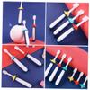COOPHYA 3pcs Cartoon Toothbrush Set Soft Bristles Teeth Cleaning Brush for 3-12 Years Oral Care with Colorful Handles (Blue, Yellow, Red) Random Color view 4
