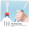 DOITOOL 3pcs Manual Toothbrushes Soft Bristles Cartoon Design for Ages 3-12, Colorful Dental Care Set with Gentle Cleaning for Teeth Random Color view 3