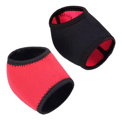 FytStycale 2 Pieces Heel Protectors Heel Socks Reusable Heel Cover Non Slip Soft Heel Cups Heel Pads for Running Riding Standing Walking, L
