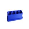 Znet3D Eye Drop Bottle Organizer 4Slot Upright Holder with Wider Base & Deeper Wells Stable Countertop Storage Stand Made in USA (Blue) view 3