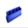 Znet3D Eye Drop Bottle Organizer 4Slot Upright Holder with Wider Base & Deeper Wells Stable Countertop Storage Stand Made in USA (Blue) view 4